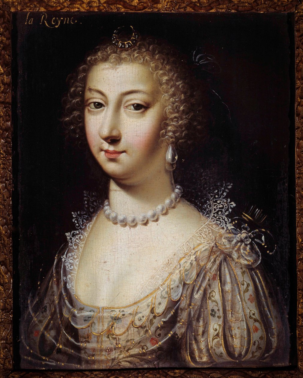 Muotokuva Anne Austriasta (1601-1666), Ranskan kuningattaresta Anonyymi maalaus. 1600-luvun yksityinen kokoelma tekijältä Anonymous Anonymous