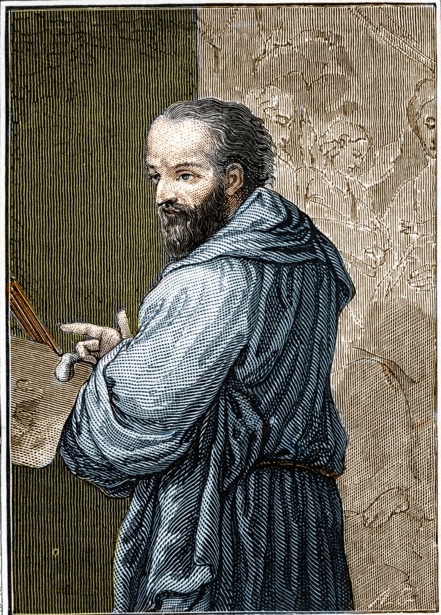 Antonio Allegrin muotokuva dit Il Correggio (The Correge tekijältä Anonymous Anonymous