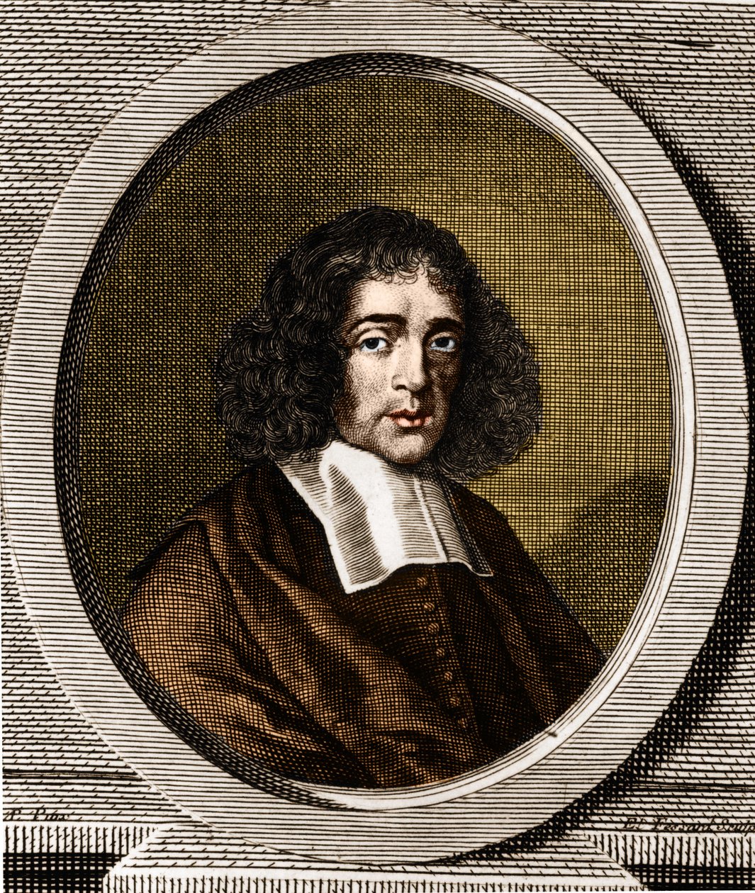 Hollantilaisen filosofin Baruch Spinozan (1632-1677) muotokuva. tekijältä Anonymous Anonymous