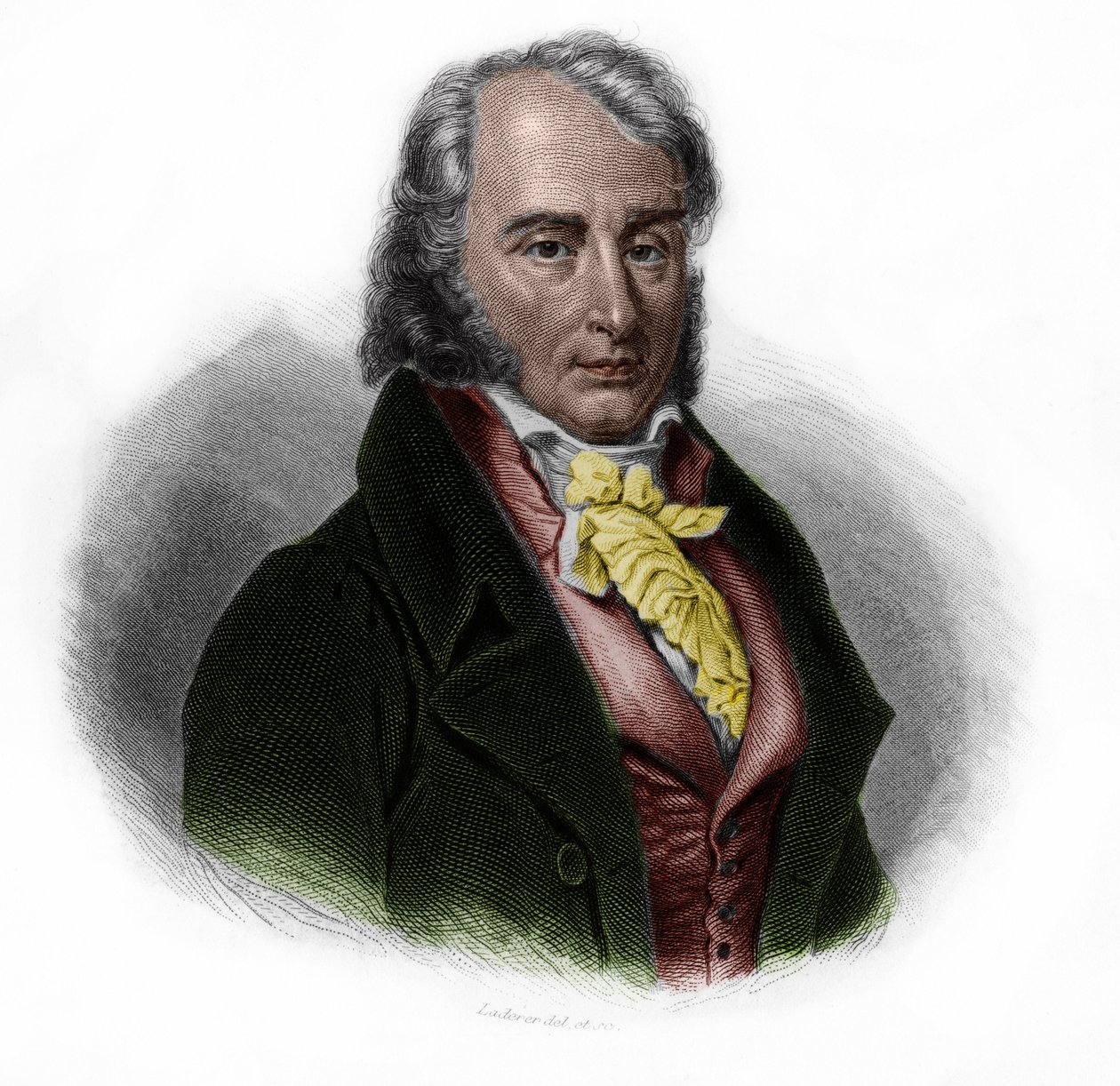 Muotokuva Benjamin Constantista (1767 - 1830), sveitsiläissyntyinen ranskalainen aatelismies, ajattelija, kirjailija ja poliitikko. Louis de Cormenin Timonin teoksessa LIBRE DES SporERS. 1842. Yksityinen kokoelma. tekijältä Anonymous Anonymous