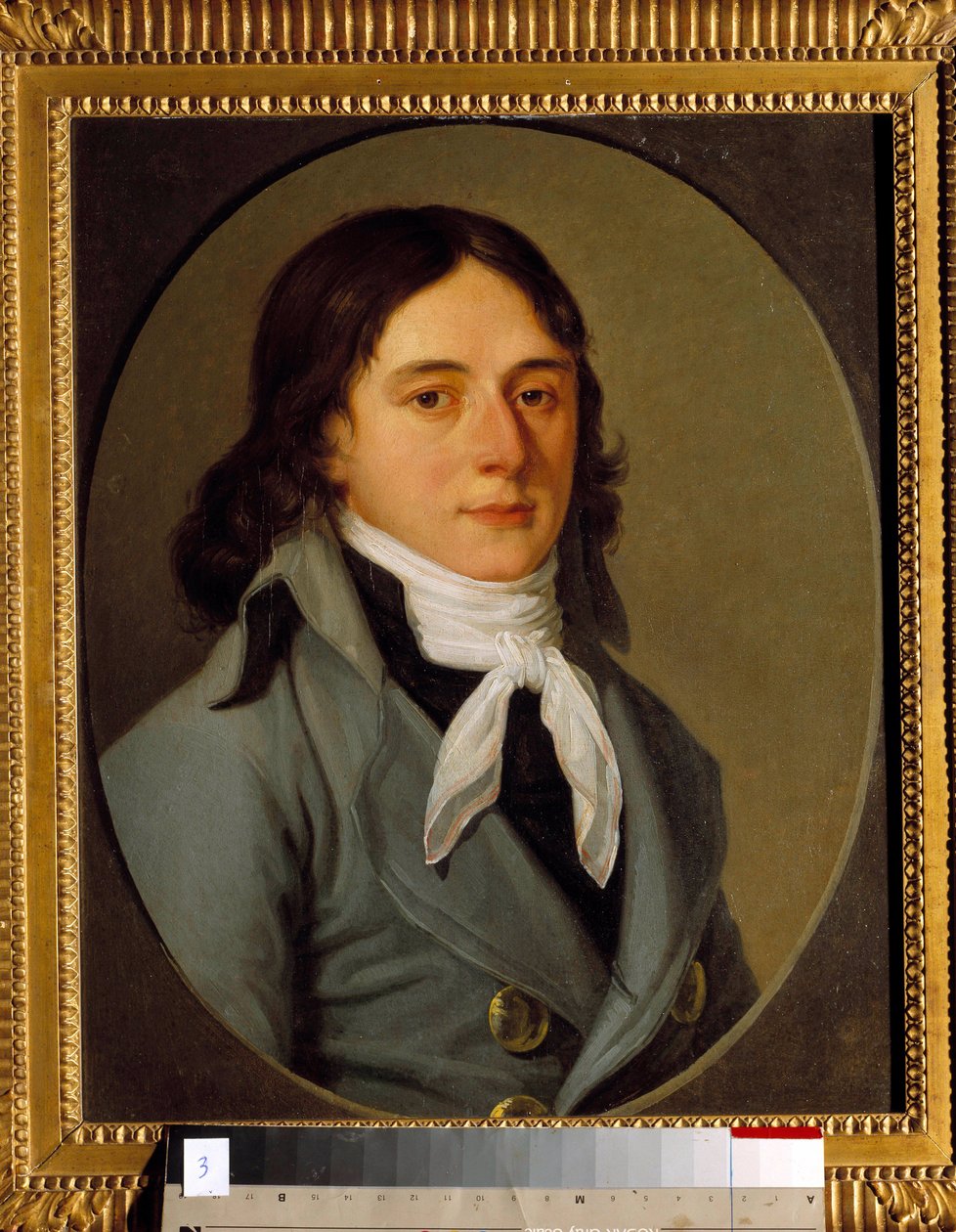 Camille Desmoulinsin (1760-1794) muotokuva publicisti ja poliitikko Anonyymi maalaus tekijältä Anonymous Anonymous