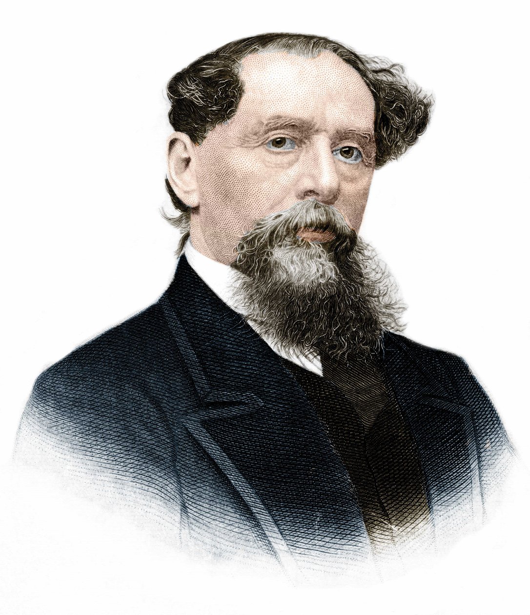 Charles Dickensin (1812-1870), englantilaisen kirjailijan muotokuva. tekijältä Anonymous Anonymous