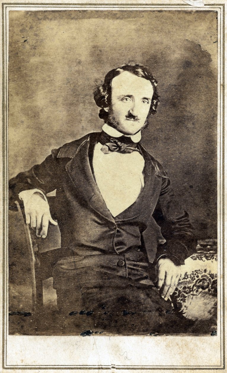 Nimettömän Edgar Allan Poen (1809-1849) muotokuva. Dagerrotyyppi tekijältä Anonymous Anonymous