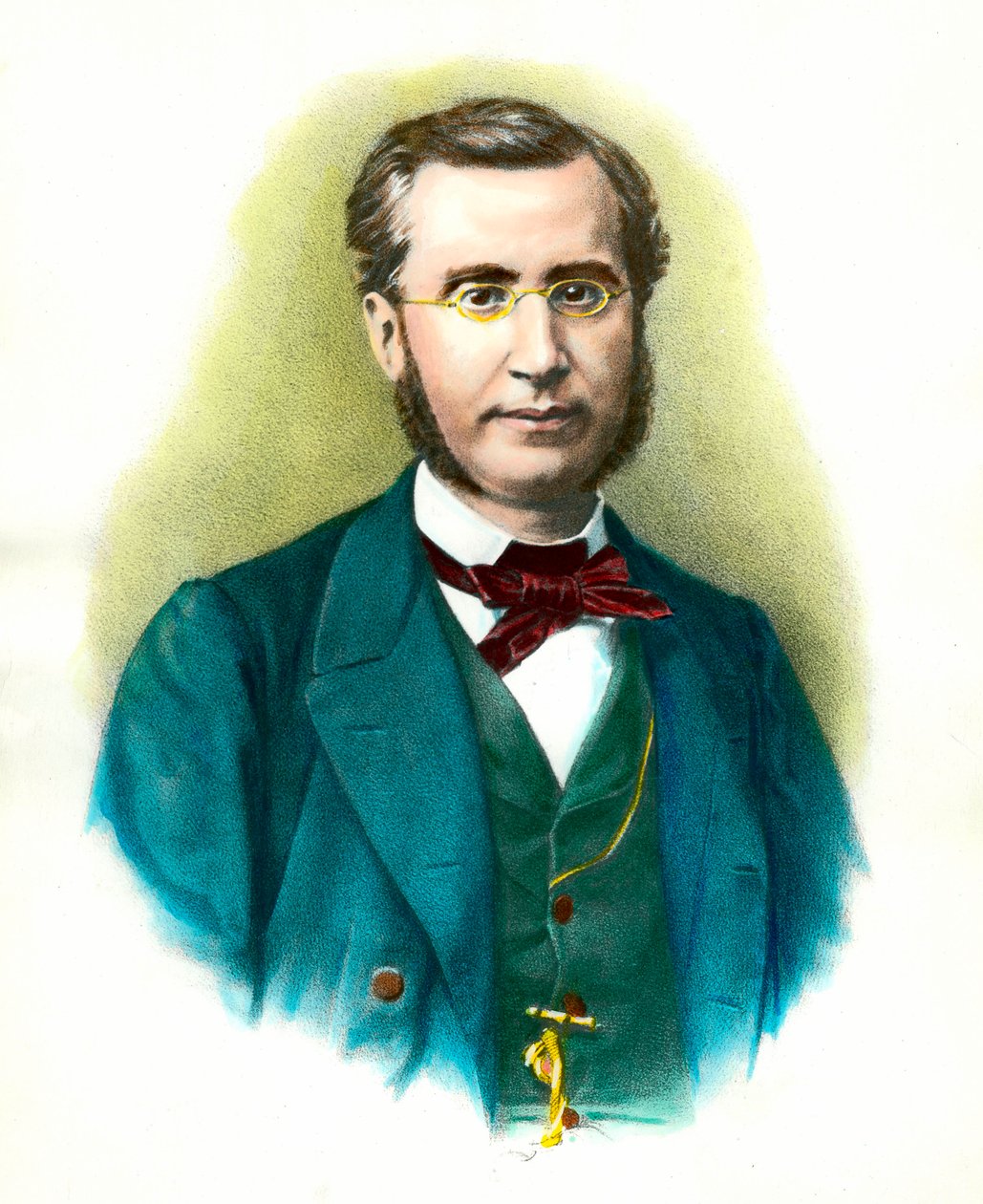 Ranskalaisen poliitikon Emile Ollivierin (1825-1913) muotokuva. Kaiverrus 1800-luvulta. Yksityinen kokoelma tekijältä Anonymous Anonymous
