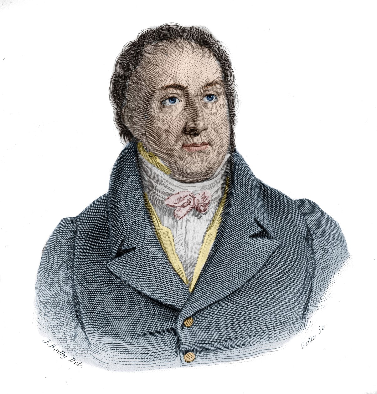 Francois-Antoine (Francois Antoine) Jeckerin (1765-1834), ranskalaisen insinöörin muotokuva teoksessa "Hyödyllisten miesten muotokuvia ja historia: kaikkien maiden ja olosuhteiden miehet ja naiset, jotka saivat oikeuden miesten tunnustamiseen", julkaistiin tekijältä Anonymous Anonymous