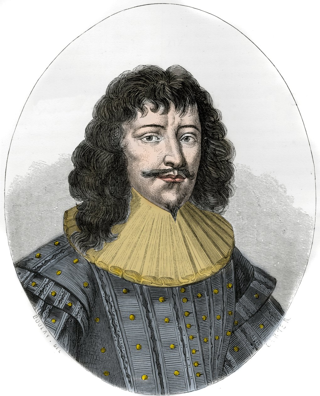 Muotokuva Francois-Henri de Montmorency-Boutevillestä (Francois Henri de Montmorency Bouteville), nimeltään Marechal de Luxembourg tekijältä Anonymous Anonymous
