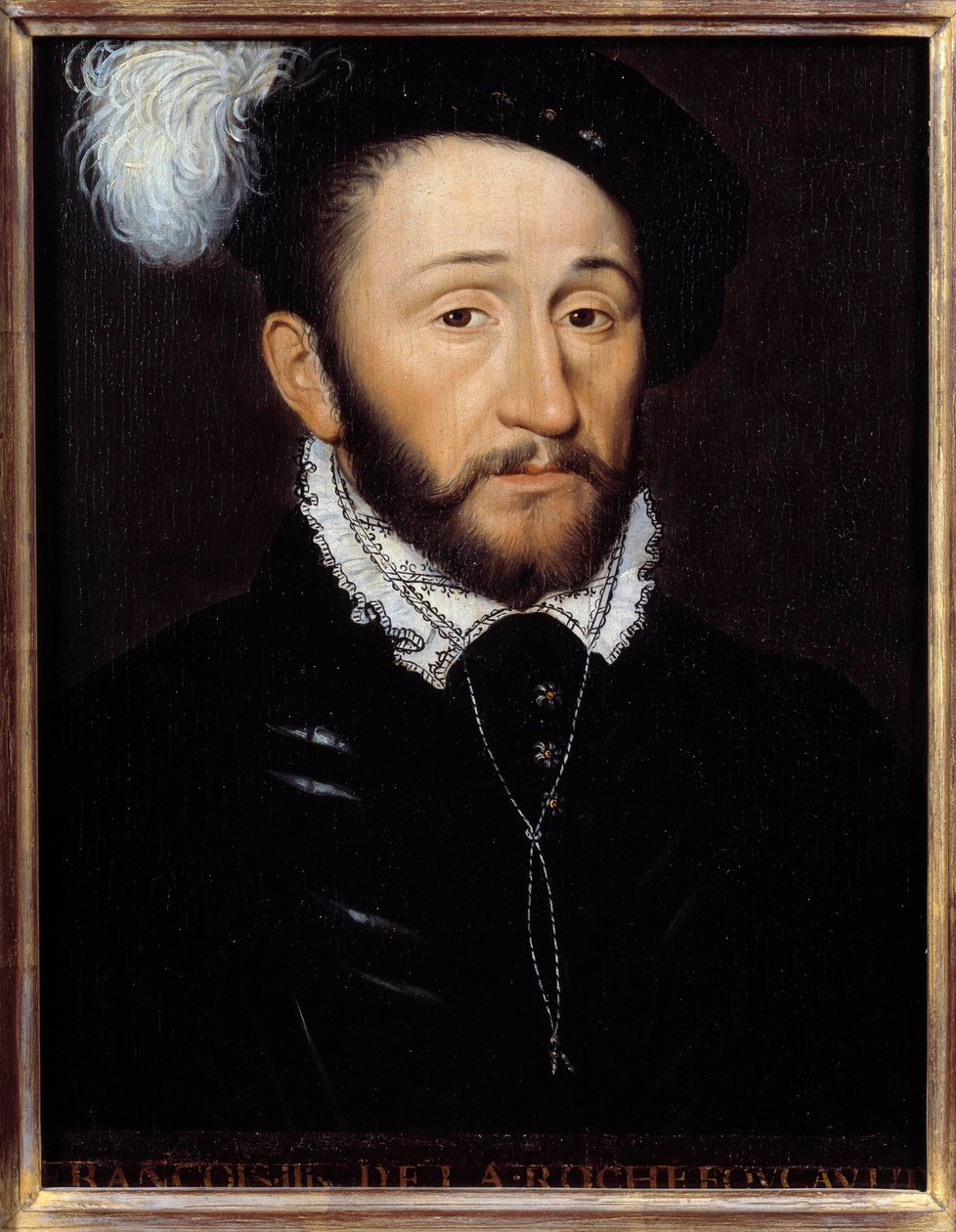 Muotokuva Francois III de la Rochefoucauldista, Champagnen kuvernööristä (k. 1572) Anonyymi maalaus. 16. vuosisata. Aurinko 0,33x0,23 m tekijältä Anonymous Anonymous