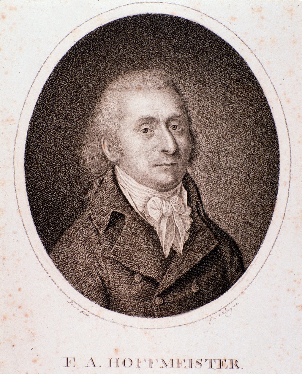 Franz Anton Hoffmeisterin muotokuva (kaiverrus) tekijältä Anonymous Anonymous
