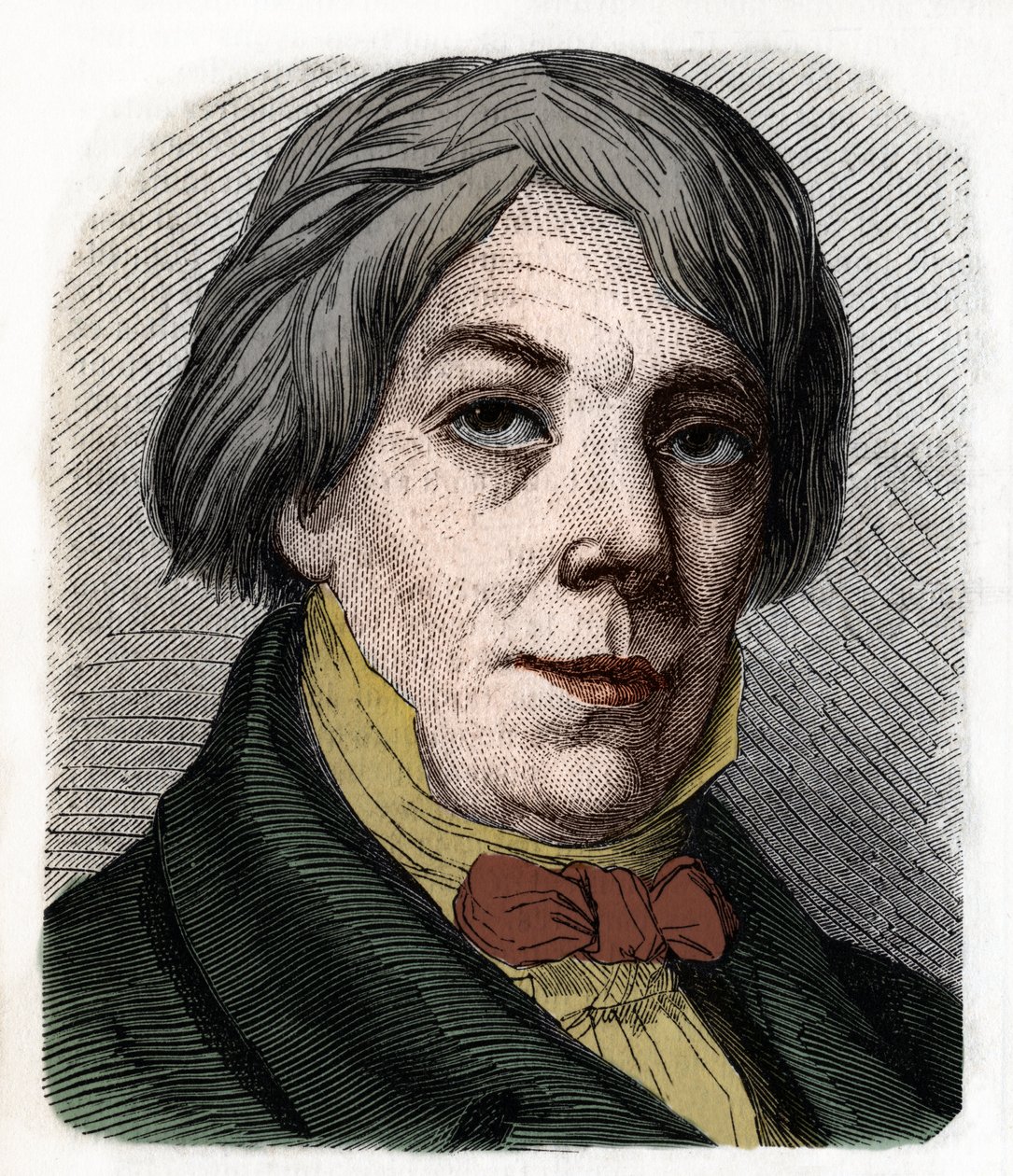 Franz Xaverin muotokuva Peter Joseph Schnyder von Wartensee sveitsiläinen säveltäjä ja pedagogi (1786-1868). Kaiverrus vuodelta 1855. tekijältä Anonymous Anonymous