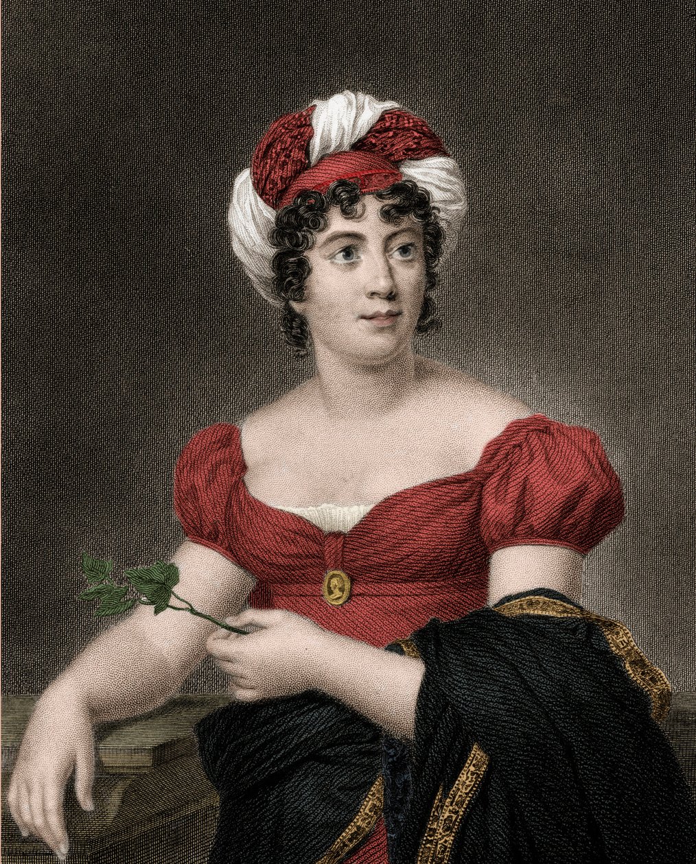 Germaine Neckerin muotokuva, Stael Holsteinin paronitar Madame de Stael (1766-1817) tekijältä Anonymous Anonymous