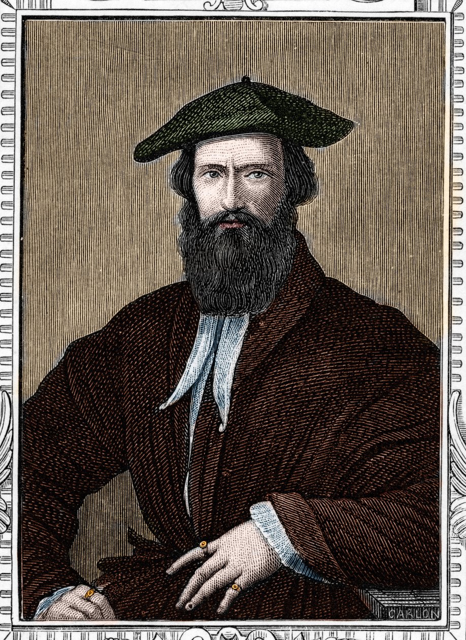 Girolamon muotokuva Francesco Maria Mazzola sanoi Parmigianino tai Parmesan (1503-1540), italialainen taidemaalari. armengaudin kaiverrus vuodelta 1859 Euroopan gallerioissa - Italiassa. Yksityinen kokoelma. tekijältä Anonymous Anonymous