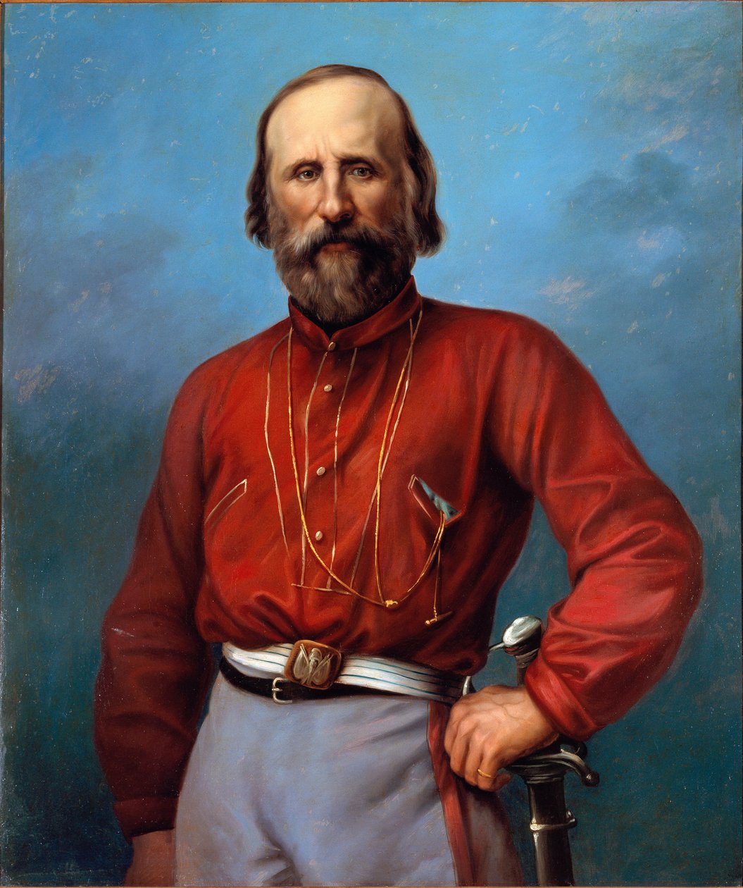 Giuseppe Garibaldin (1807-1882) muotokuva Anonyymi maalaus 1800-luvulta. Brescia, yksityinen kokoelma tekijältä Anonymous Anonymous