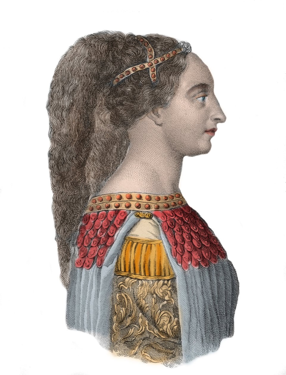 Isotta degli Attin muotokuva - italialainen renessanssinainen - 1433-1474 - tekijältä Anonymous Anonymous
