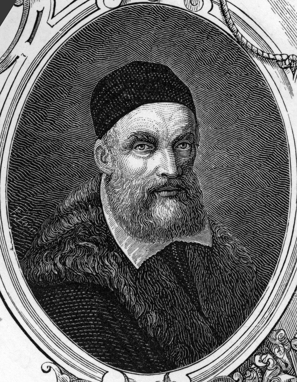 Muotokuva Jacopo tai Giacomo Bassano (1518-1592) italialainen taidemaalari. Armengaudin kaiverrus vuodelta 1859 Euroopan - Italian gallerioissa "". Yksityinen kokoelma. tekijältä Anonymous Anonymous