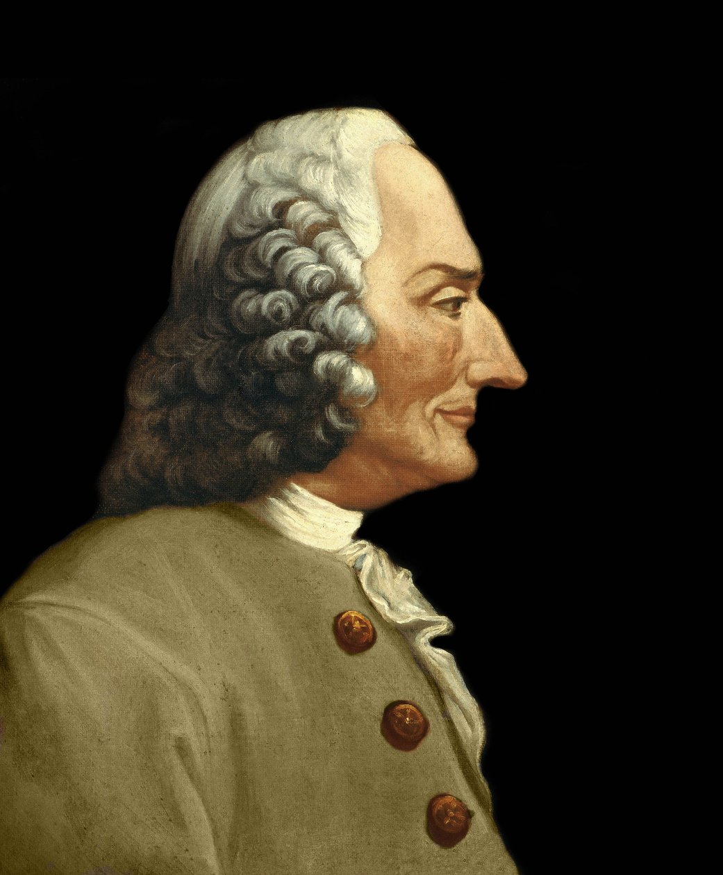 Muotokuva ranskalaisesta säveltäjästä Jean-Philippe (Jean philippe) Rameau (1683-1764). Anonyymi maalaus 1800-luvulta. Milanolainen yksityinen kokoelma. tekijältä Anonymous Anonymous