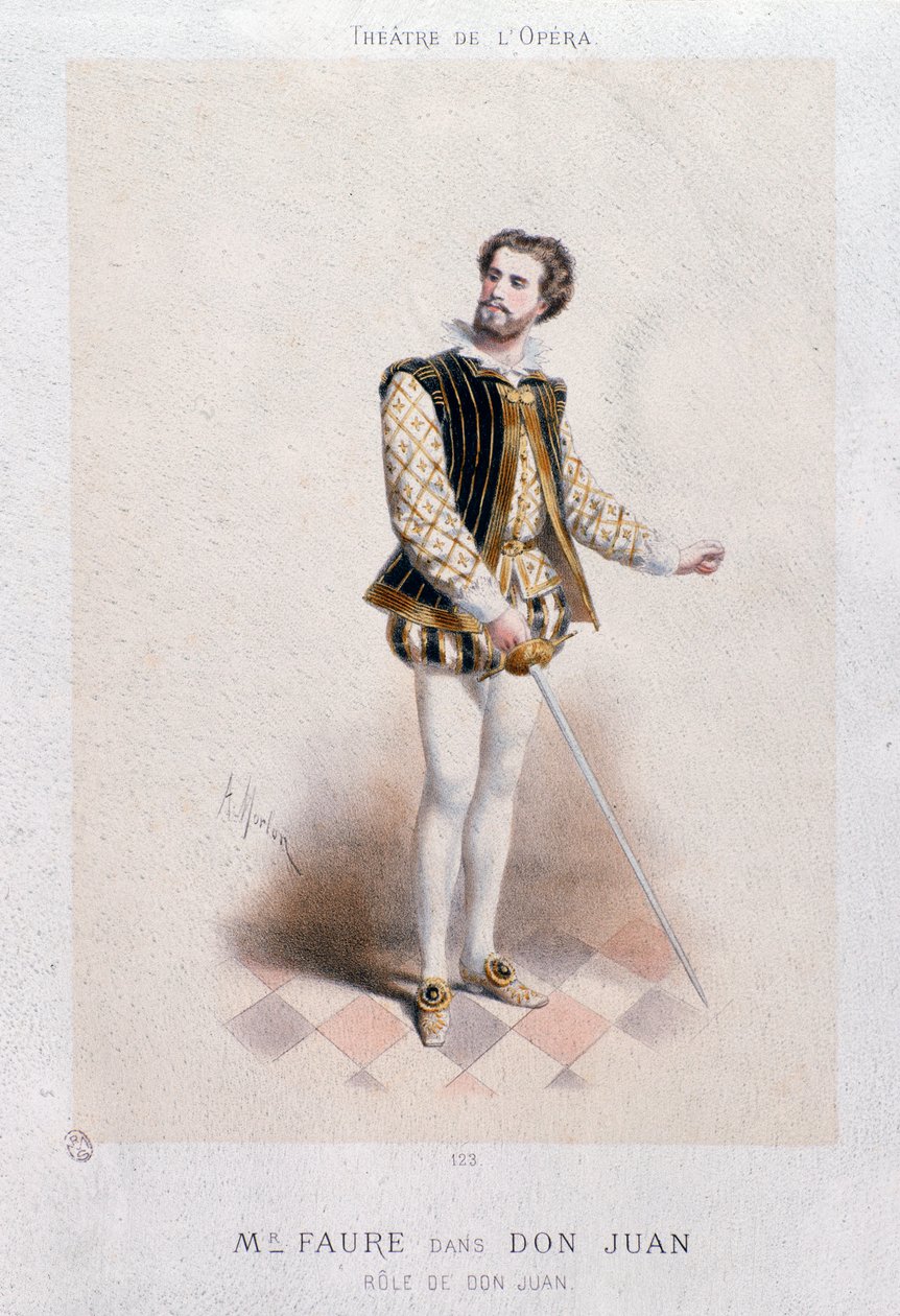 Jean Baptiste Fauren muotokuva Don Giovannina (1866) tekijältä Anonymous Anonymous