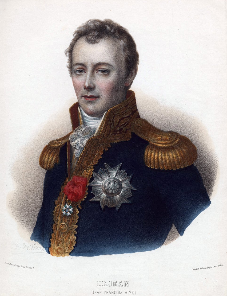 Muotokuva Jean Francois Aimesta (Jean-Francois-Aime) Dejeanista (1749-1824) - Nimetön - 1835 - Litografia, akvarelli - 32x24 - Yksityiskokoelma tekijältä Anonymous Anonymous