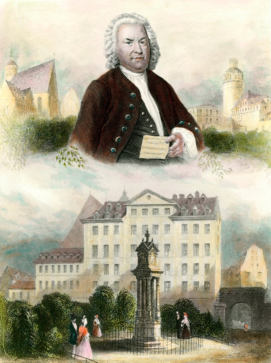 Jean Sebastien Bachin muotokuva (Johann Sebastian Bach tekijältä Anonymous Anonymous