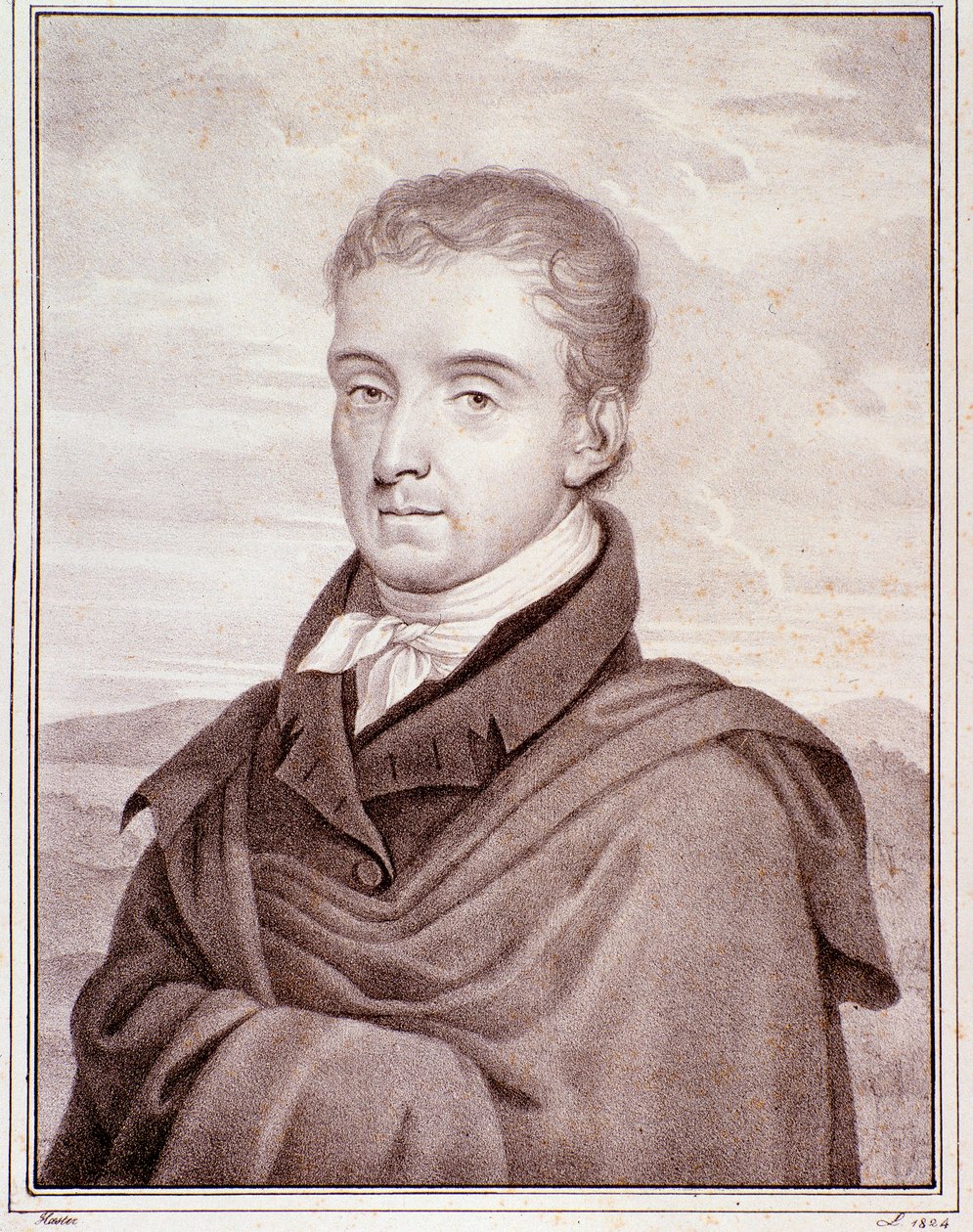 Johann Baptist Cramerin muotokuva (kaiverrus) tekijältä Anonymous Anonymous