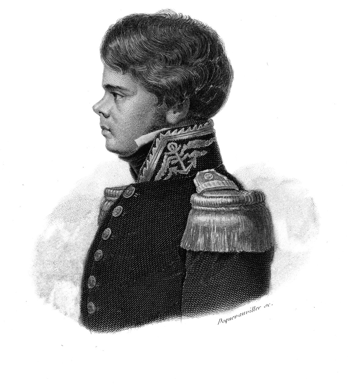 Jules Alphonse Rene Poret Baron de Blossevillen muotokuva tekijältä Anonymous Anonymous