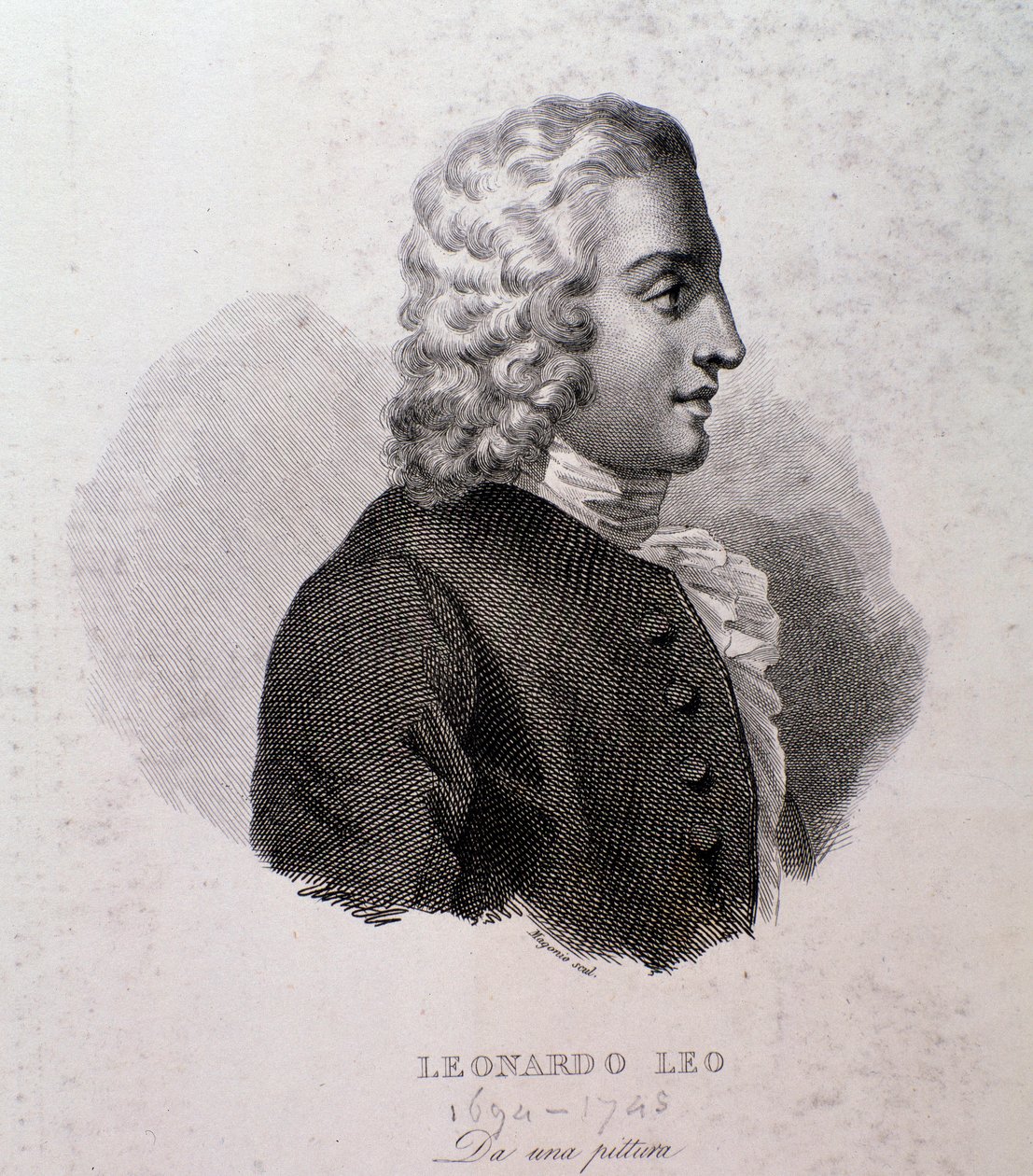 Leo Leonardon muotokuva (kaiverrus) tekijältä Anonymous Anonymous