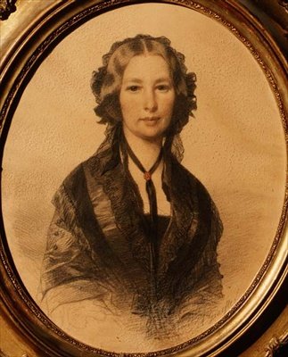 Lili Cartwrightin muotokuva (1805-1902) tekijältä Anonymous Anonymous