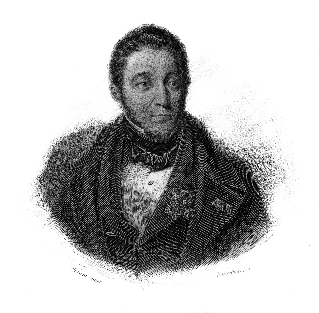 Louis-Francois-Xavier Crespelin muotokuva, dit Crespel-Delisse (Louis Francois Xavier Crespel Delisse) teollinen francais teoksessa "Hyödyllisten miesten muotokuvia ja historiaa: kaikkien maiden ja olosuhteiden miehet ja naiset, jotka saivat oikeuden tunnu tekijältä Anonymous Anonymous