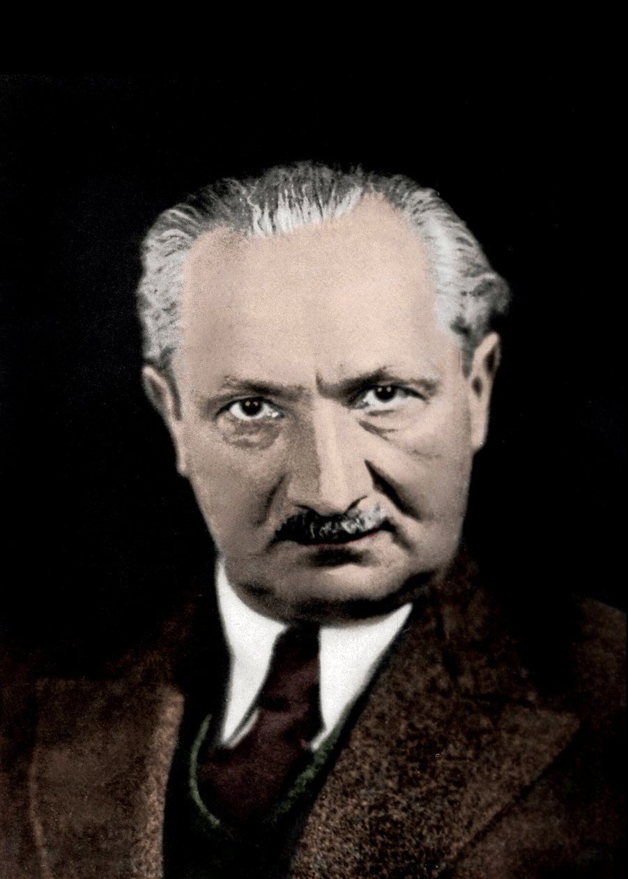 Martin Heideggerin (1889-1976), saksalaisen filosofin muotokuva. tekijältä Anonymous Anonymous