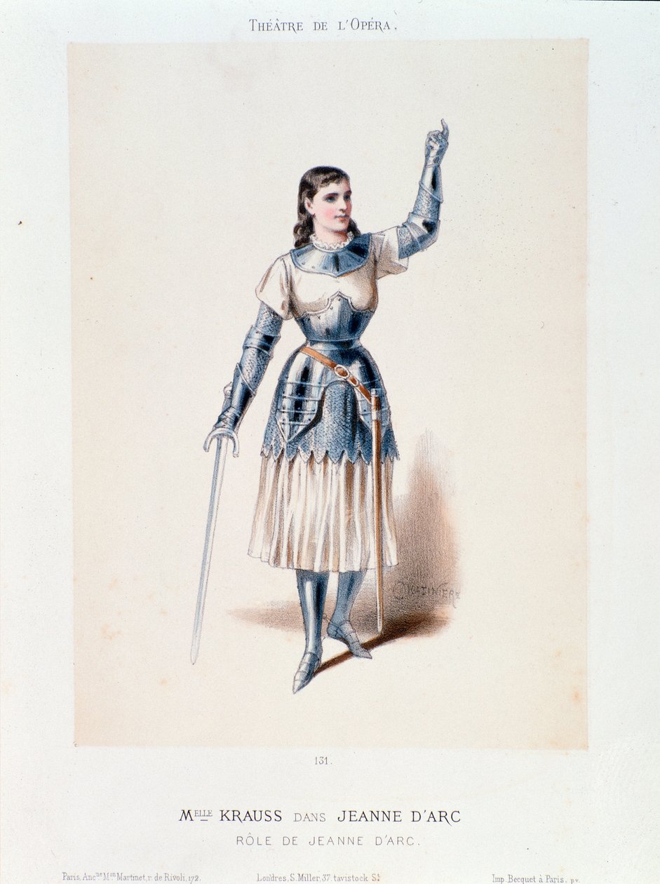 Neiti Kraussin muotokuva Honeggerin oopperassa Joan of Arc Bucherissa tekijältä Anonymous Anonymous