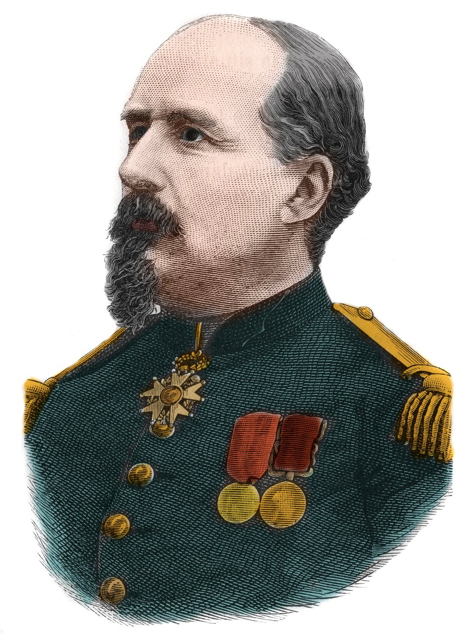 Pierre Philippe Denfert Rochereau (Denfert-Rochereau) (1823-1878) ranskalaisen everstin muotokuva. tekijältä Anonymous Anonymous