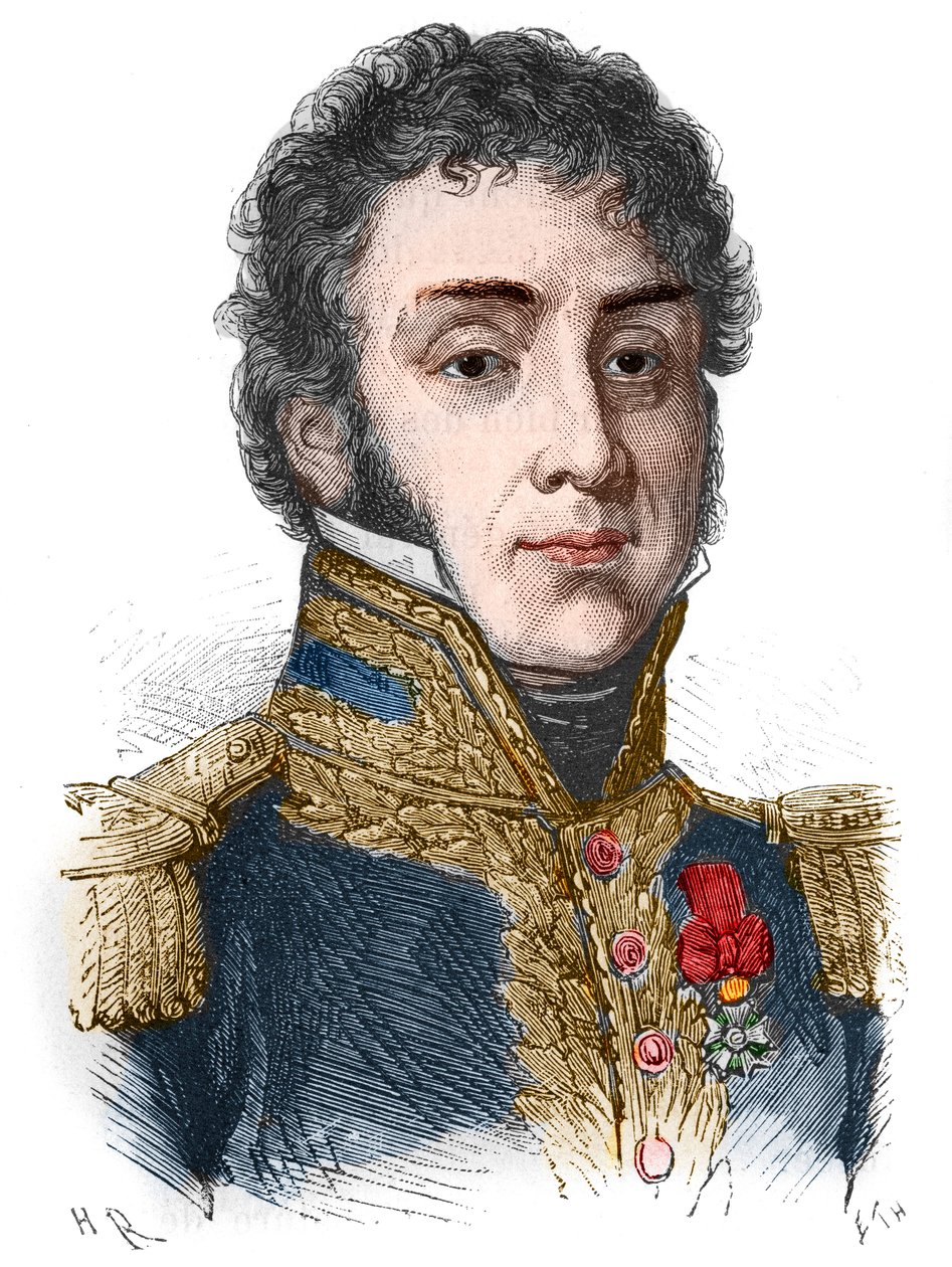 Retrat de Remy Joseph Isidore Exelmans (o Exelmans), mariscal i parell de França (1775 - 1852) - a "L