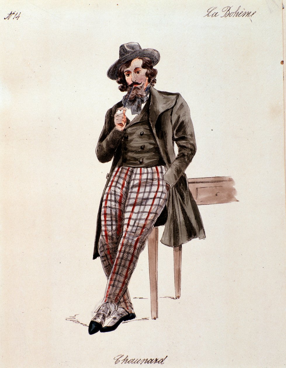 Schaunardin muotokuva, Puccinin La boheme (1892-1895) tekijältä Anonymous Anonymous