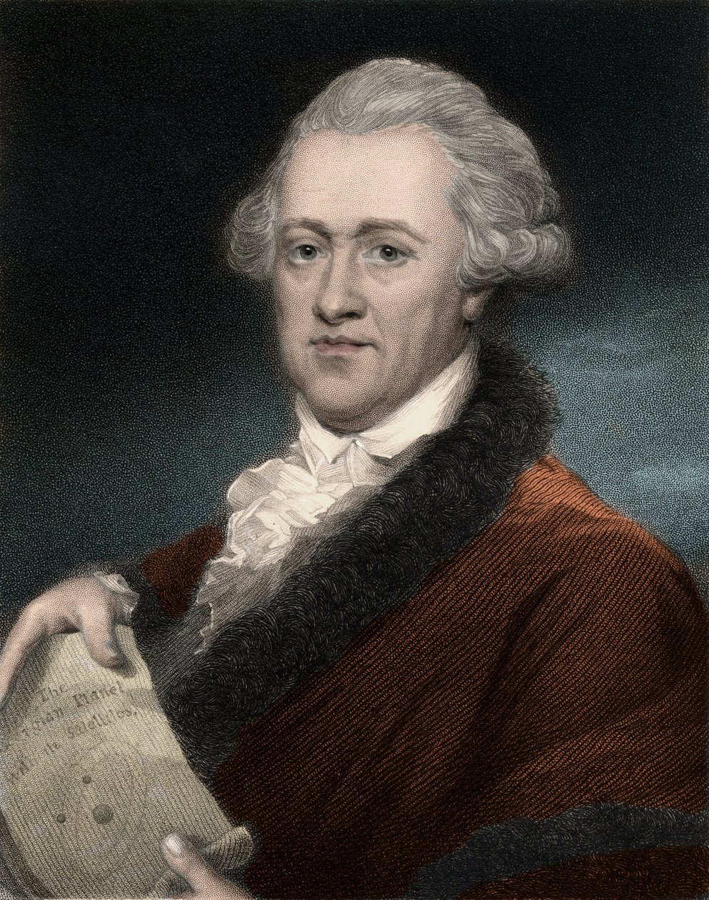 Sir Friedrich Wilhelm Herschelin (1738-1822), brittisaksalaisen tähtitieteilijän ja fyysikon muotokuva - William Herschelin muotokuva saksalaissyntyinen brittiläinen tähtitieteilijä tekijältä Anonymous Anonymous