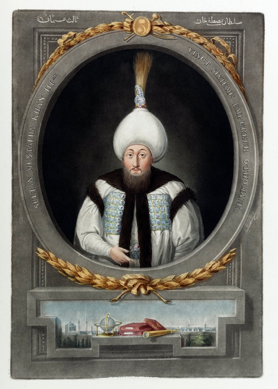Anonymousin sulttaani Mustafa III (1717-1774) muotokuva (Mustafa, Moustapha) tekijältä Anonymous Anonymous