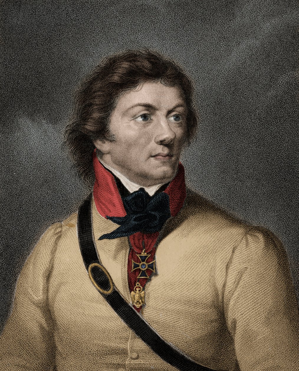 Muotokuva Thaddeus (Tadeusz) Kosciuszko (Kosciusko) Puolalainen sotilas (1746-1817) tekijältä Anonymous Anonymous