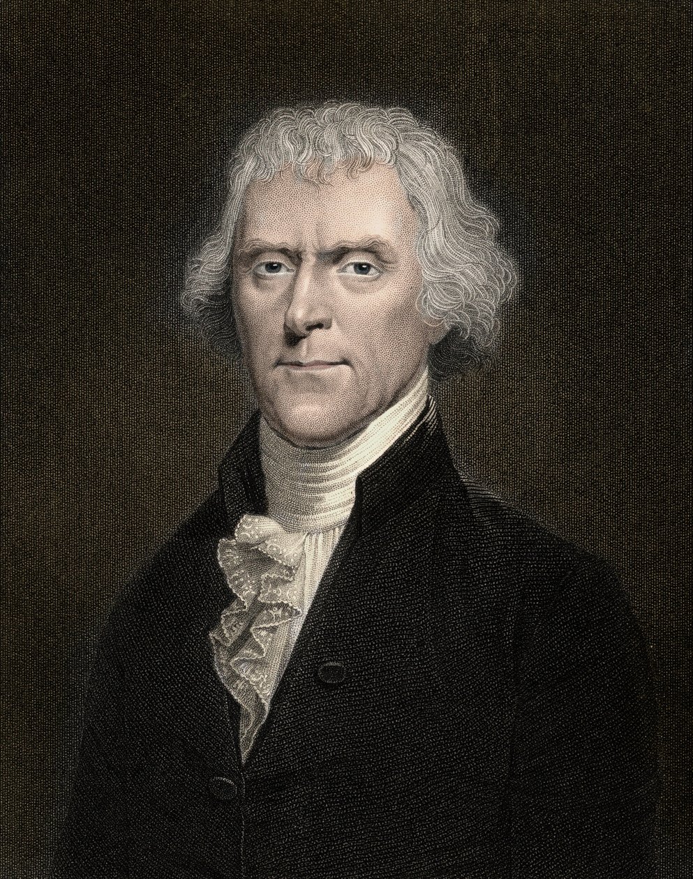 Muotokuva Thomas Jeffersonista (1743-1826), Yhdysvaltain presidentti 1801-1809 - Thomas Jefferson (1743-1826), Yhdysvaltain kolmas presidentti tekijältä Anonymous Anonymous