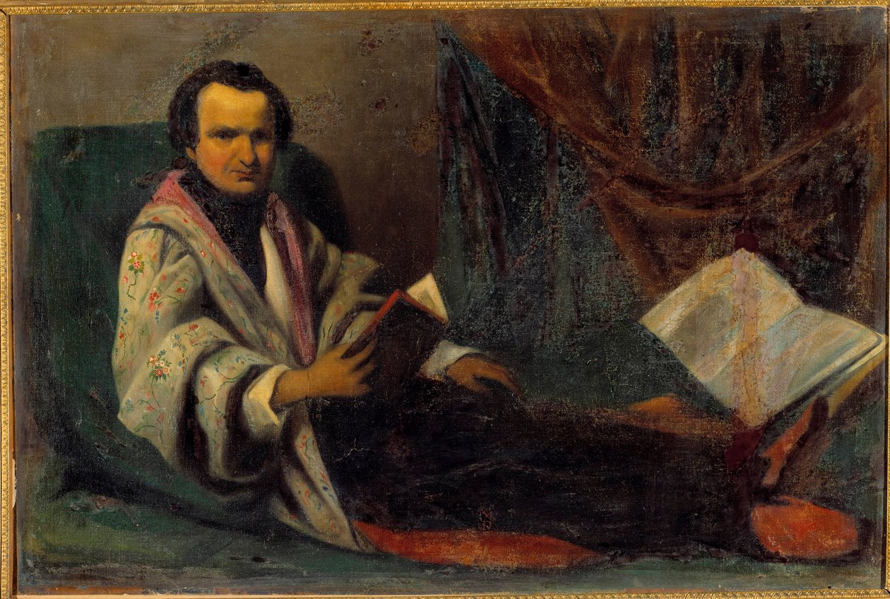 Victor Hugon (1802-1885) muotokuva Anonyymi maalaus. 1800-luvulla. Aurinko 0,66x0,98 m tekijältä Anonymous Anonymous