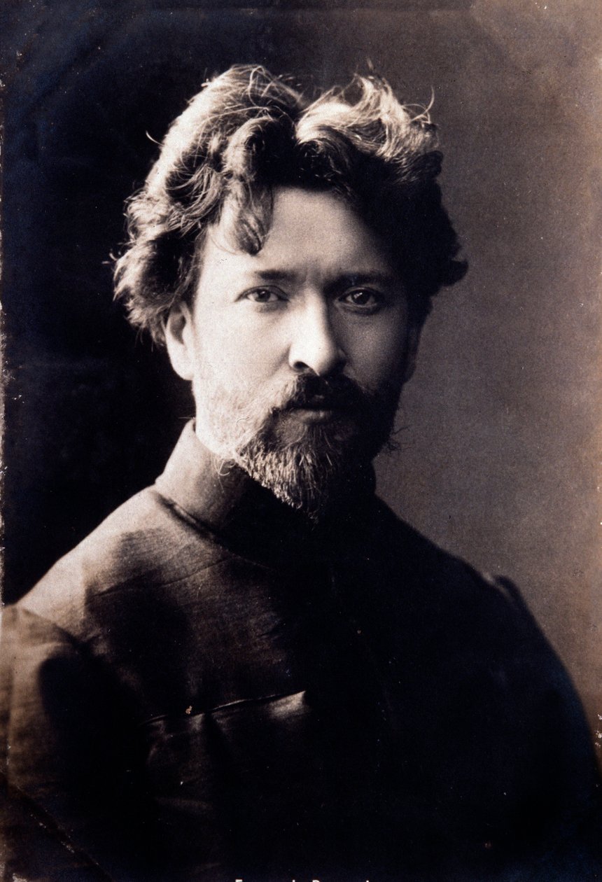 Italialaisen säveltäjän Ferruccio Busonin (1866-1924) muotokuva Valokuva. 1800-luvulla. Yksityinen kokoelma tekijältä Anonymous Anonymous