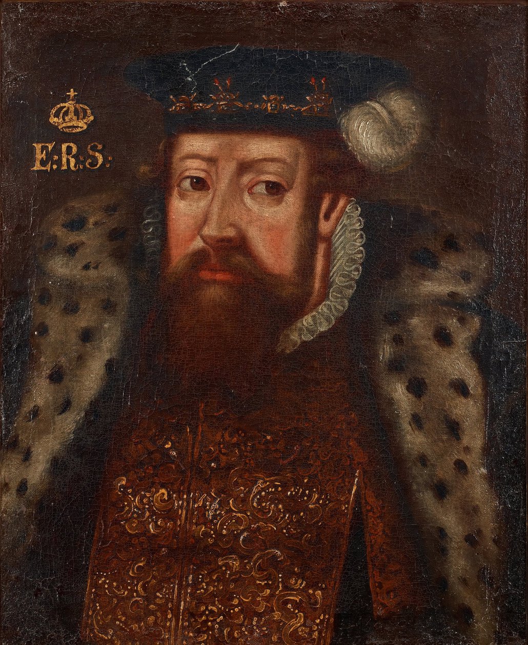 Muotokuva Ruotsin kuninkaan Eerik XIV:stä (1533-1577) - Nimetön - um 1700 - Öljy kankaalle - Yksityiskokoelma tekijältä Anonymous Anonymous