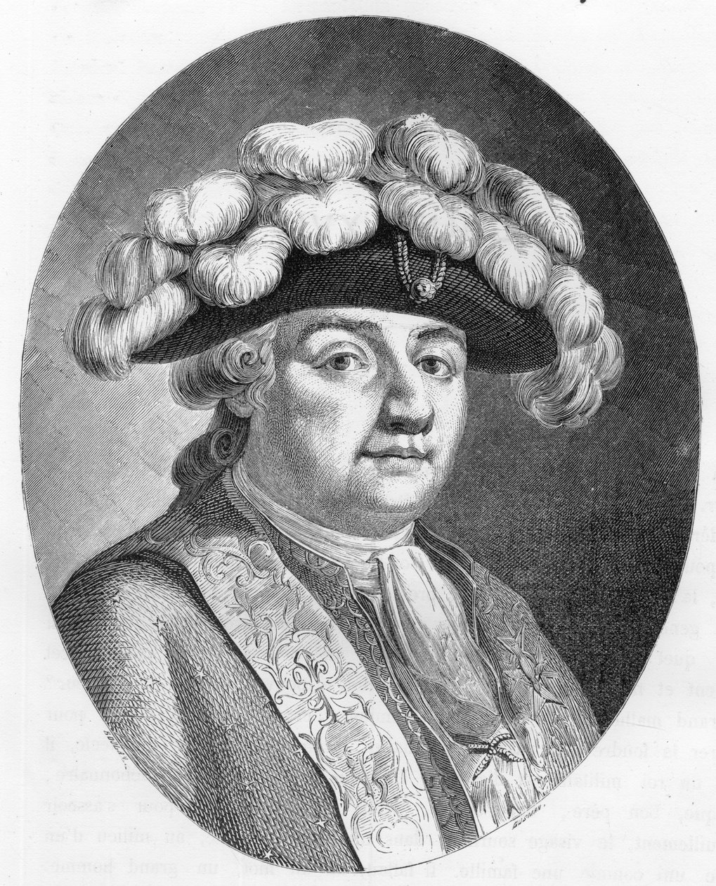 Ranskan kuninkaan Ludvig XVI:n (1754-1793) muotokuva - Kaiverrus vuodelta 1863 Dupray de La Maherien teokseen "Le Livre Rouge - Histoire De L