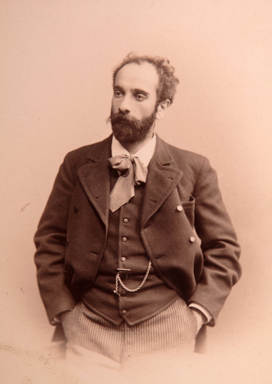 Taiteilija Isaac Ilitch (Isaak Ilyich) Levitan (1861-1900) muotokuva. Albumin valokuva tekijältä Anonymous Anonymous