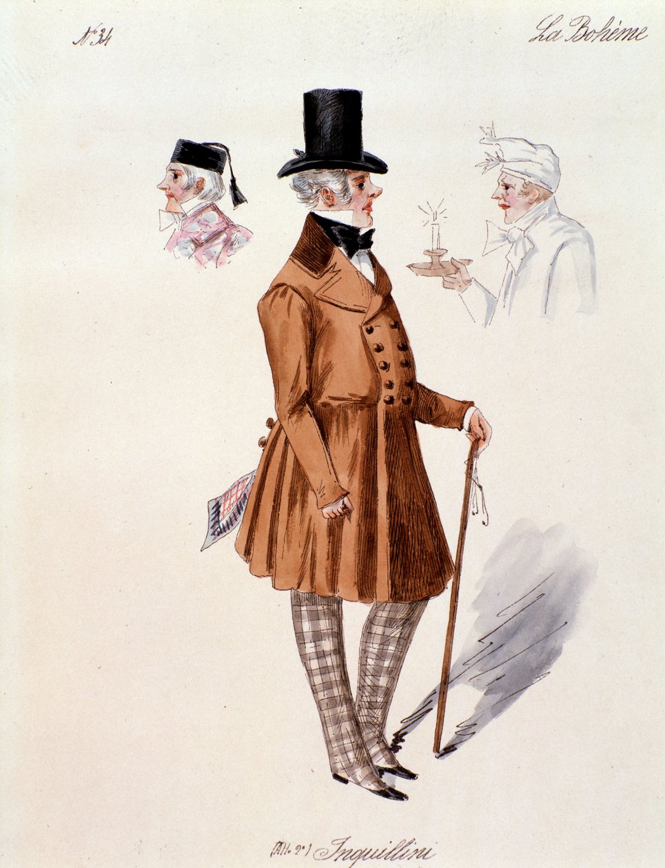 Vuokranantajan muotokuva, Puccinin La boheme (1892-1895) tekijältä Anonymous Anonymous