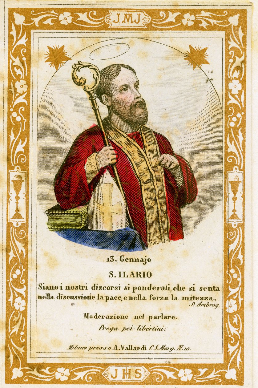 Saint Hilary of Poitiers (kaiverrus tekijältä Anonymous Anonymous