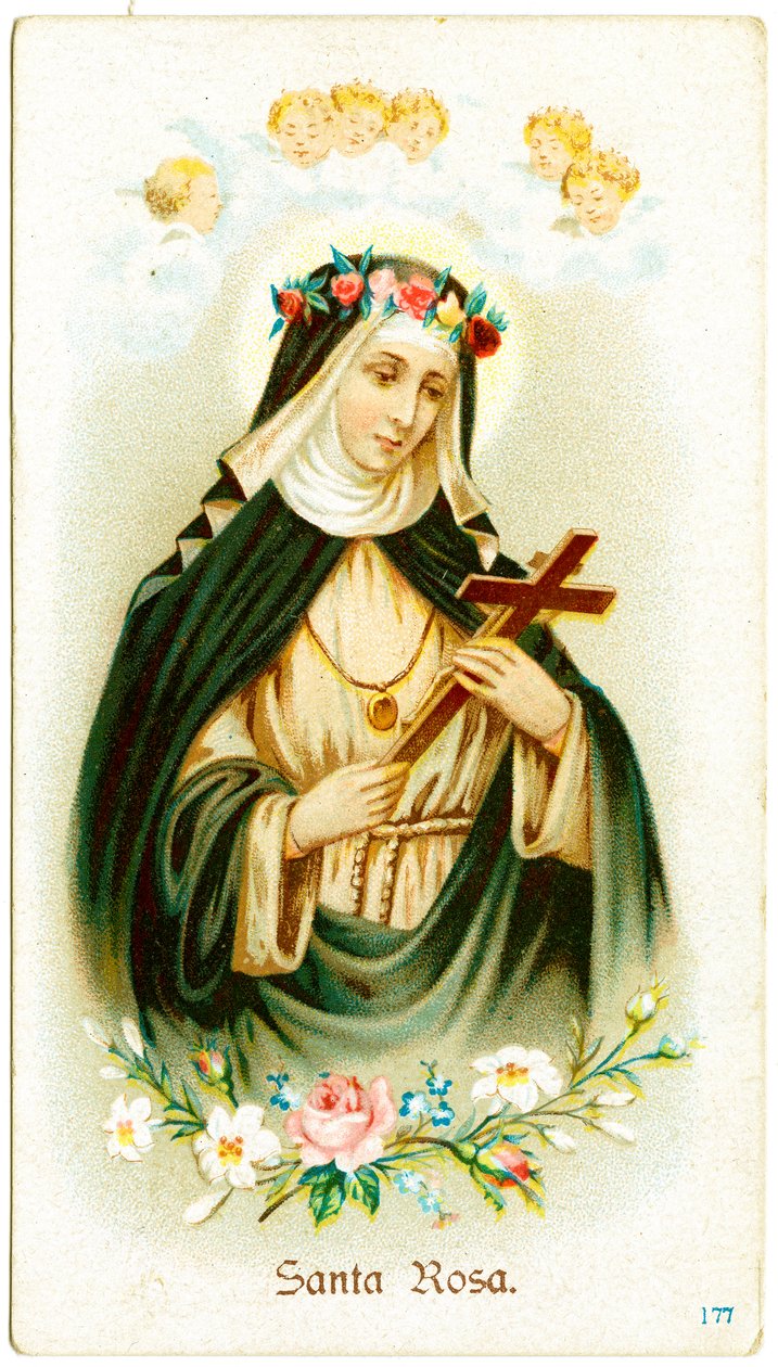 Saint Rose of Lima (kaiverrus tekijältä Anonymous Anonymous