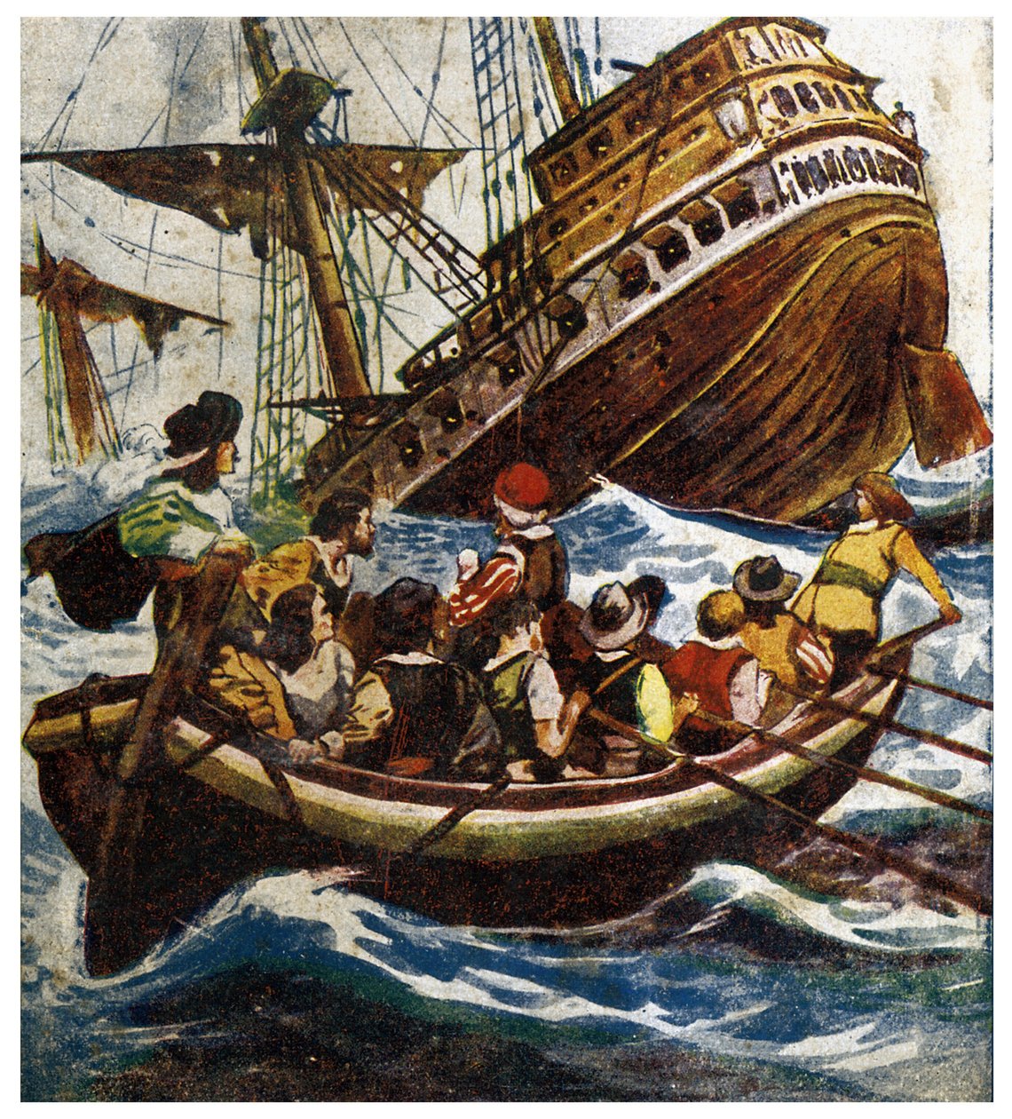 Sinking of the Petrel -kuva elokuvasta "" Adventures of Morgan the Pirate"" 1908 tekijältä Anonymous Anonymous