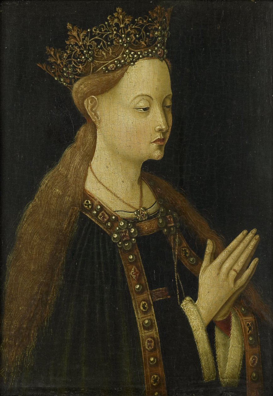 The Virgin, n. 1500 (öljy paneelille) tekijältä Anonymous Anonymous