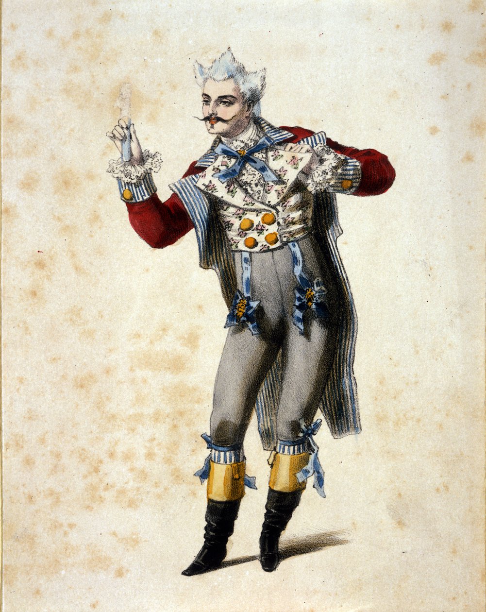 Basso Giuseppe Frezzolini (1789-1861) tulkitsee tohtori Dulcamaraa Gaetano Donizettin (1797-1848) oopperassa "L