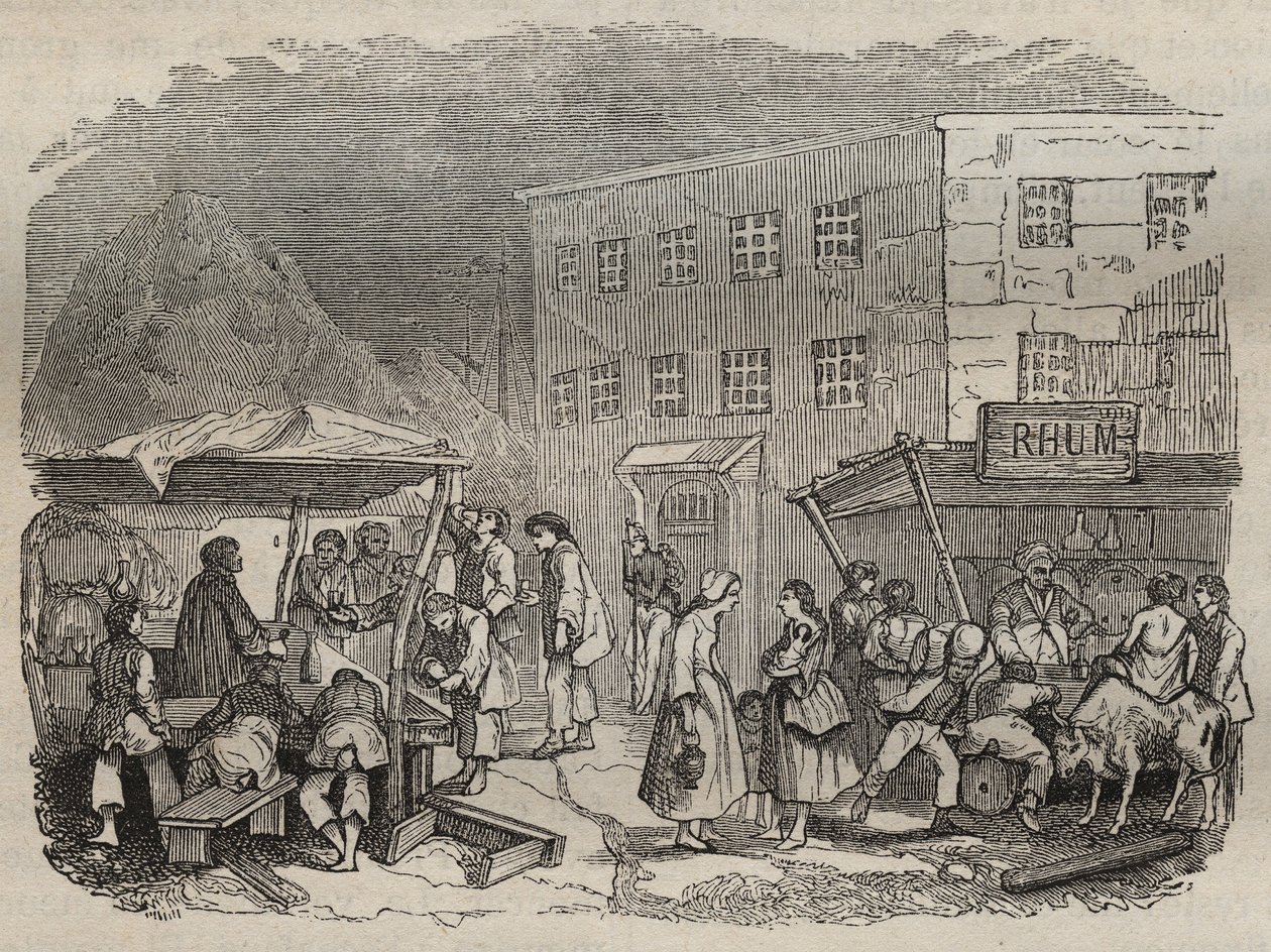 Bagne de Rochefortin ruokala 1800-luvulla. Pierre Zaccone (1817-1895) (1817-1895) (Colonia Penale - Penal Colony) Yksityinen kokoelma. tekijältä Anonymous Anonymous