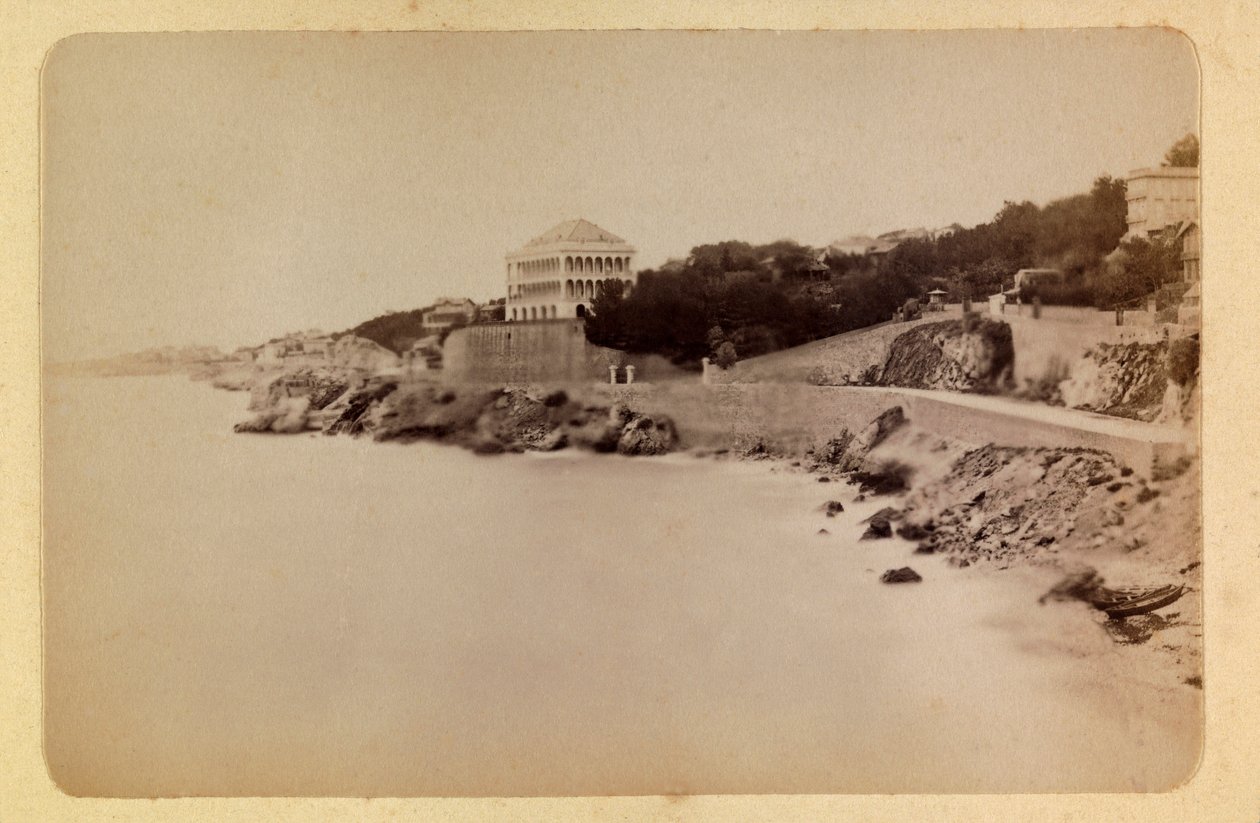 Marseillen kaupunki ja sen ympäristö noin 1885-1890: La route de la Corniche, Yksityinen kokoelma tekijältä Anonymous Anonymous