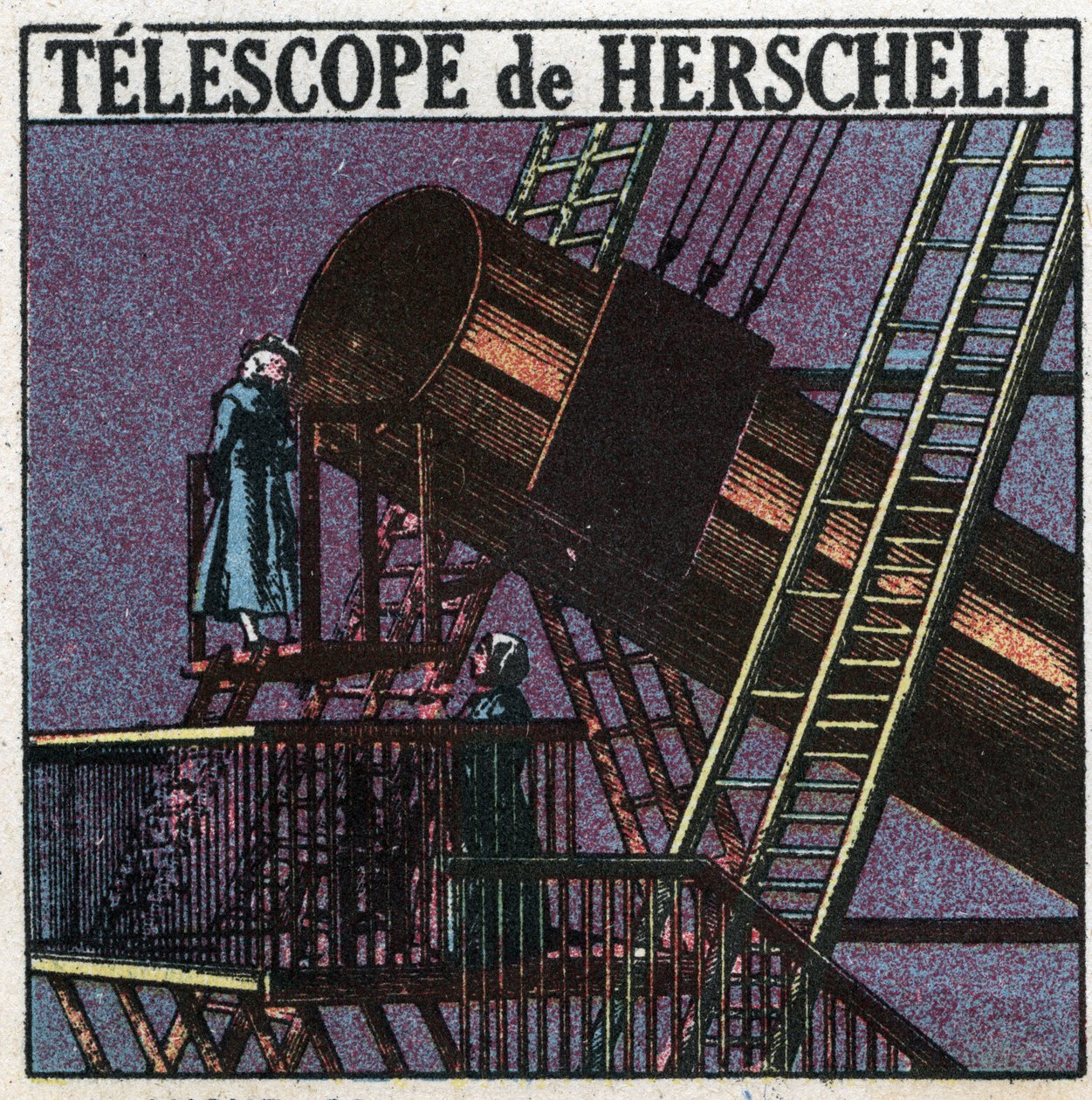 Ensimmäiset optiset instrumentit: William Herschelin kaukoputki (Friedrich Wilhelm Herschel tekijältä Anonymous Anonymous